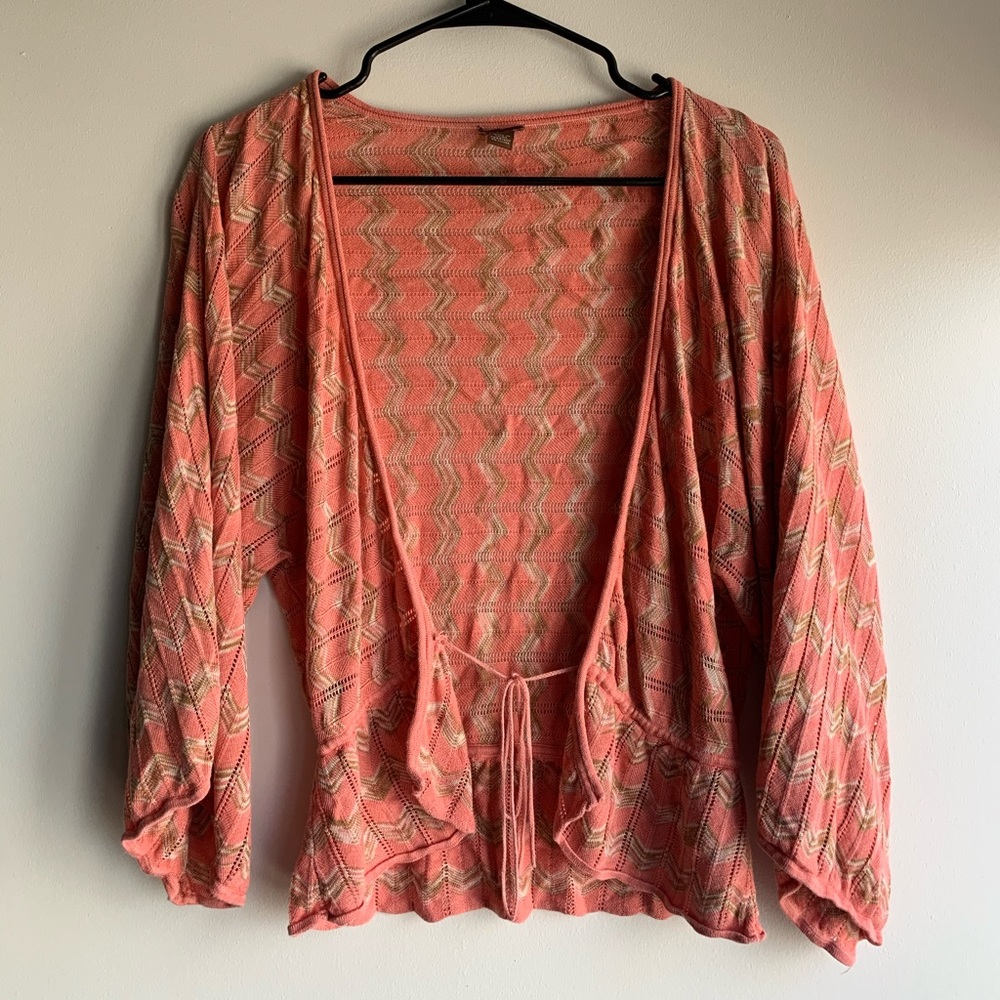 Zig zag light weight cardigan